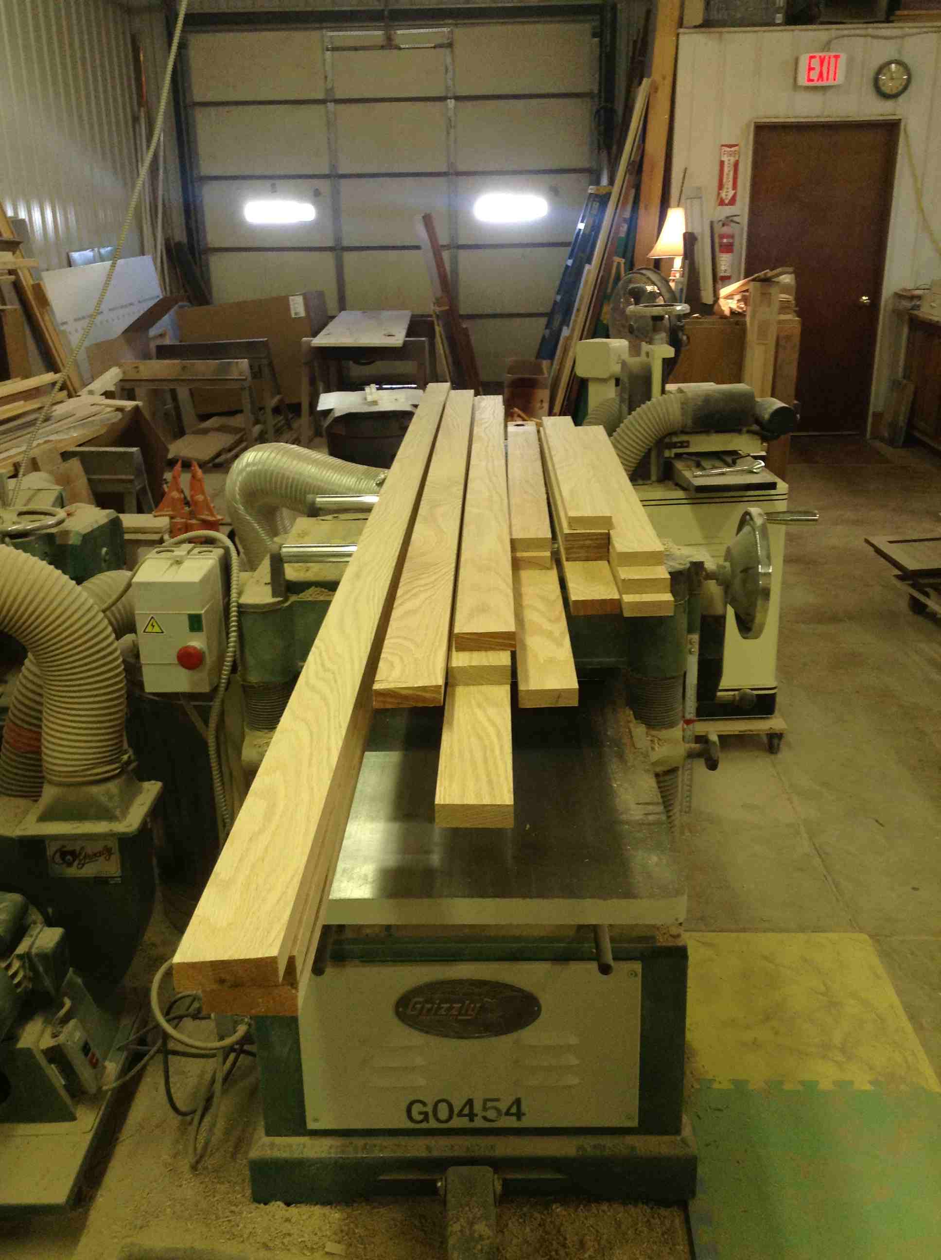 Red Oak in the rough, before it is milled for kitchen cabinet face-frames